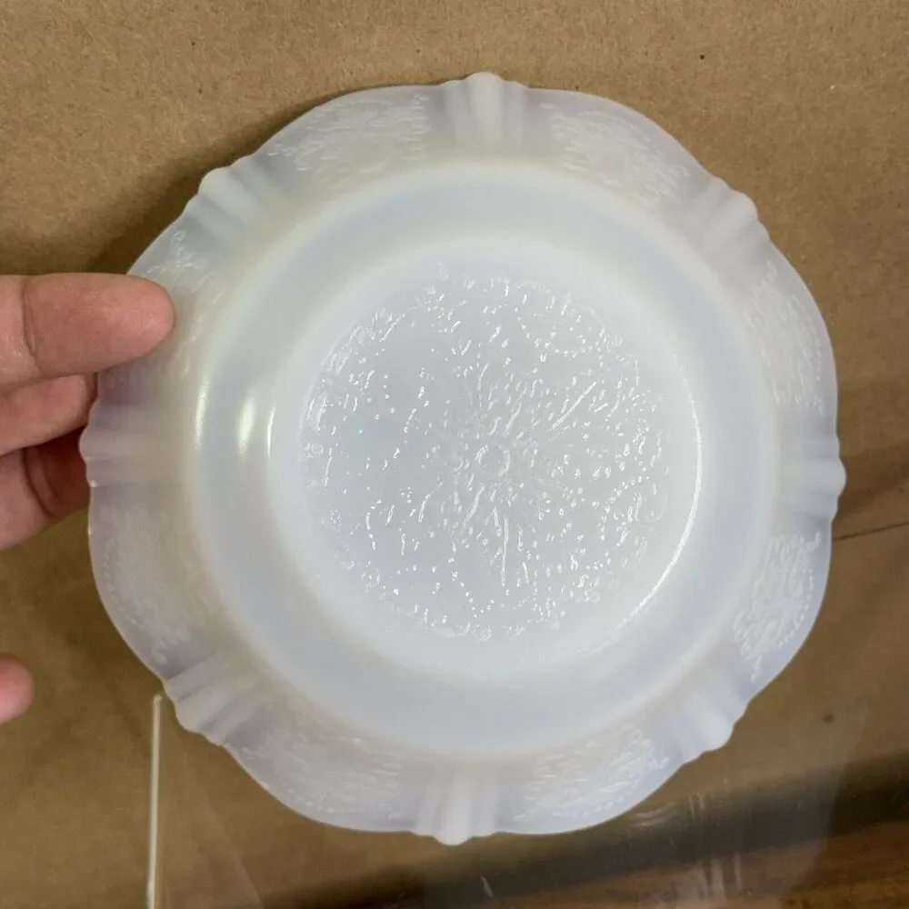 Vintage Macbeth Evans American Sweetheart Monax Bowl Dessert‎ Small Thin Glass